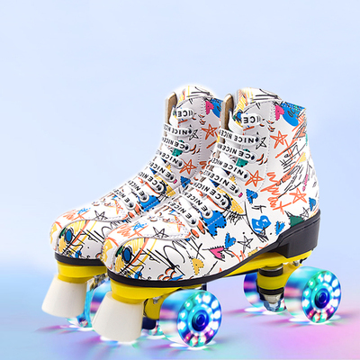 White graffiti + flash wheel + gear + shoe bag